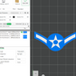 Air Force Airman E-2 Insignia Symbols 3D STL Files For 3D Printing Using 3D Printer Machines
