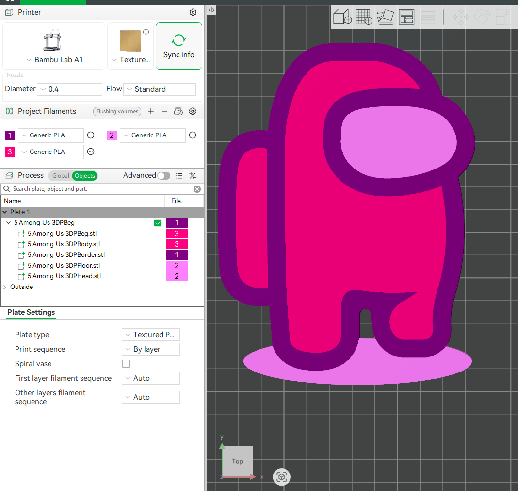 Among Us Popular Game Character 3D STL Files For 3D Printing Using 3D Printer Machines