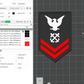 US Navy Petty Officer 2nd Class Insignia Symbols 3D STL Files For 3D Printing Using 3D Printer Machines