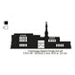 Anchorage Alaska LDS Temple Silhouette Machine Embroidery Digitized Design Files