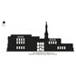 Anchorage Alaska LDS Temple Silhouette Machine Embroidery Digitized Design Files