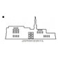 Anchorage Alaska LDS Temple Outline Machine Embroidery Digitized Design Files
