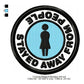 Stayed Away From People Corona Awareness Badge Machine Embroidery Digitized Design Files