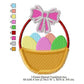 Easter Day Basket Eggs Machine Embroidery Digitized Design Files