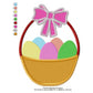 Easter Day Basket Eggs Machine Embroidery Digitized Design Files