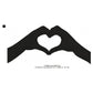 Hand Love Heart Symbol Valentines Day Machine Embroidery Digitized Design Files