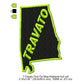 Travato Alabama State Map Designs Machine Embroidery Digitized Design Files