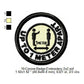 Up To 1 Minute Apart Corona Awareness Badge Machine Embroidery Digitized Design Files