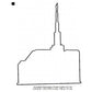 Seattle Washington LDS Temple Outline Machine Embroidery Digitized Design Files