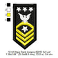 Master Chief Petty Officer of the Navy MCPON Insignia Patch Machine Embroidery Digitized Design Files