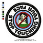 Stop Touching Your Face Corona Awareness Badge Machine Embroidery Digitized Design Files