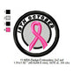 Breast Cancer Day 19th October Merit Adulting Badge Machine Embroidery Digitized Design Files