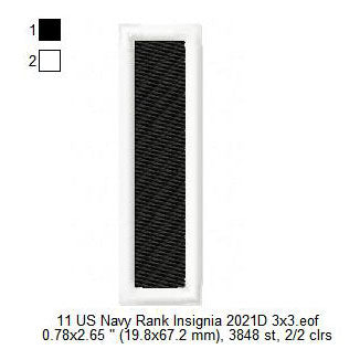 US Navy Rank Ensign ENS Insignia Patch Machine Embroidery Digitized Design Files