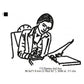 Banker Line Art Machine Embroidery Digitized Design Files