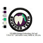 Brushed Teeth Merit Adulting Badge Machine Embroidery Digitized Design Files