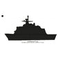 USS Detroit LCS-7 Ship Silhouette Machine Embroidery Digitized Design Files