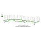 Hollywood Hill Sign Silhouette Machine Embroidery Digitized Design Files
