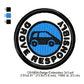 Drove Responsibly Silhouette Merit Adulting Badge Machine Embroidery Digitized Design Files