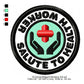 Salute To Health Worker Awareness Badge Machine Embroidery Digitized Design Files