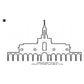 Bountiful Utah LDS Temple Outline Machine Embroidery Digitized Design Files