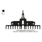 Bountiful Utah LDS Temple Silhouette Machine Embroidery Digitized Design Files