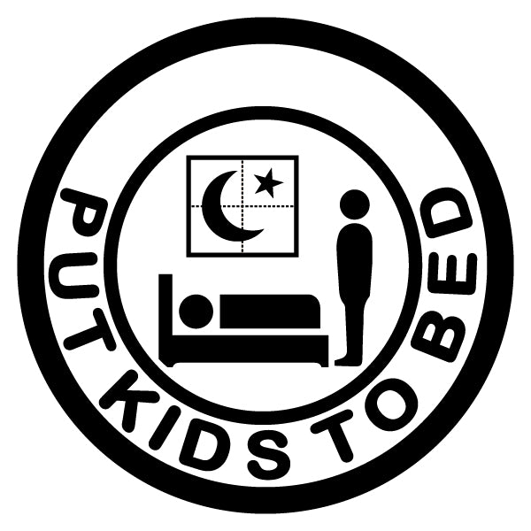 Put Kids To Bed Merit Badge Screen Printing Design Files