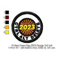 Ctrl Alt Delete 2023 New Year Wishing Merit Badge Machine Embroidery Digitized Design Files