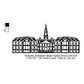 Alamy Delaware State Capitol House Silhouette Machine Embroidery Digitized Design Files