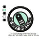 Do Not Disturb Awareness Badge Machine Embroidery Digitized Design Files
