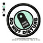Do Not Disturb Awareness Badge Machine Embroidery Digitized Design Files