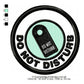 Do Not Disturb Awareness Badge Machine Embroidery Digitized Design Files