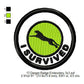 I Survived Leopard Merit Adulting Badge Machine Embroidery Digitized Design Files
