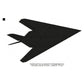 Lockheed F-117A Nighthawk Aircraft Silhouette Machine Embroidery Digitized Design Files