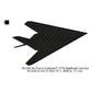 Lockheed F-117A Nighthawk Aircraft Silhouette Machine Embroidery Digitized Design Files