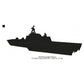 USS Coronado LCS-4 Silhouette Machine Embroidery Digitized Design Files