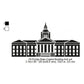 Florida State Capitol Building Silhouette Machine Embroidery Digitized Design Files