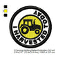 I Harvested Today Farming Merit Badge Machine Embroidery Digitized Design Files