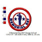 Memorial Day Salute Merit Badge Machine Embroidery Digitized Design Files