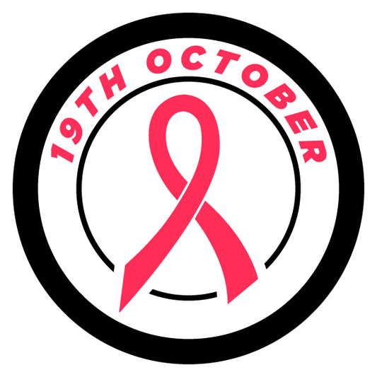 19th October Pink Ribbon Breast Cancer Awareness Merit Badge Screen Printing Files
