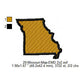 Missouri State Map Machine Embroidery Digitized Design Files