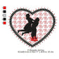 Romantic Couple Swirl Love Valentines Day Machine Embroidery Digitized Design Files