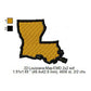 Louisiana State Map Machine Embroidery Digitized Design Files