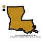 Louisiana State Map Machine Embroidery Digitized Design Files