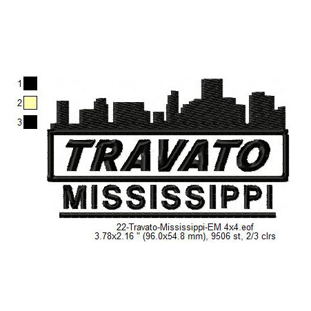 Travato Mississippi State Designs Machine Embroidery Digitized Design Files
