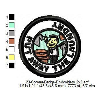 Put Away The Laundry Merit Badge Machine Embroidery Digitized Design Files