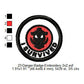 I Survived Wild Boar Merit Adulting Badge Machine Embroidery Digitized Design Files