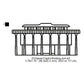 Hawaii Capitol Building Silhouette Machine Embroidery Digitized Design Files