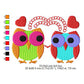 Couple Owl Bird Making Love Valentines Day Machine Embroidery Digitized Design Files