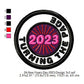 Turning The Page 2023 New Year Wishing Merit Badge Machine Embroidery Digitized Design Files