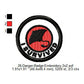 I Survived Stingray Manta Ray Merit Adulting Badge Machine Embroidery Digitized Design Files